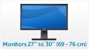 Monitors 27'' to 30'' (69 to 76 cm)
